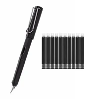 fountain pen with ink black white 0 38mm ef nib quality school office supplies stationery fountain pens