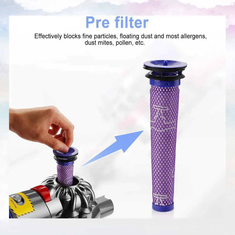 

2022 21,6 в с фильтром, подходит для Dyson V8, V8 Absolute, V8 Motorhead V8 пушистый, Dyson V8 SV10 вакуумная батарея