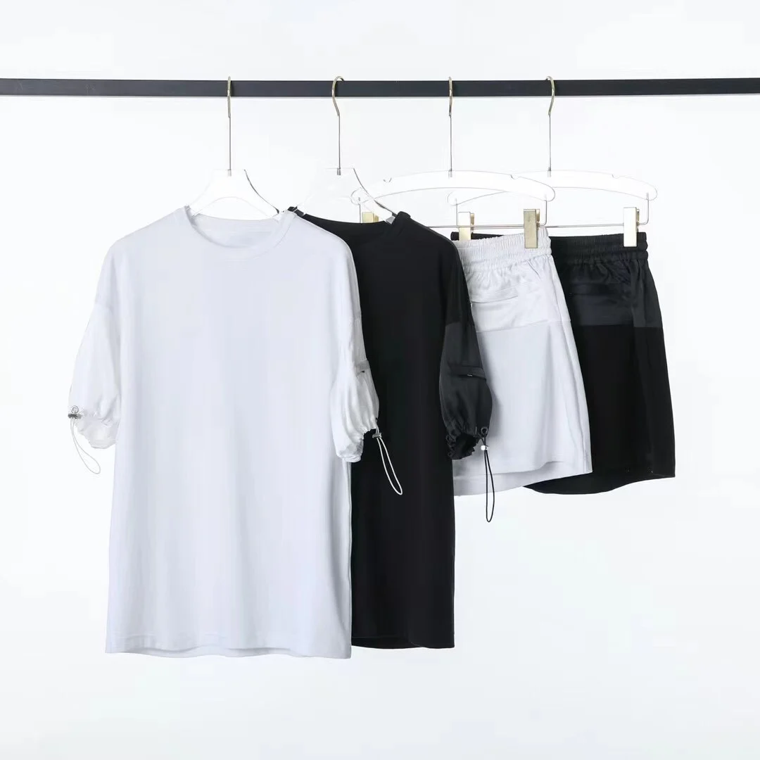 

Trouser Suits Top Women's T shirt Woman Clothes Set Woman 2 Pieces Shorts Casual Women's Sets T shirt Shorts Suits