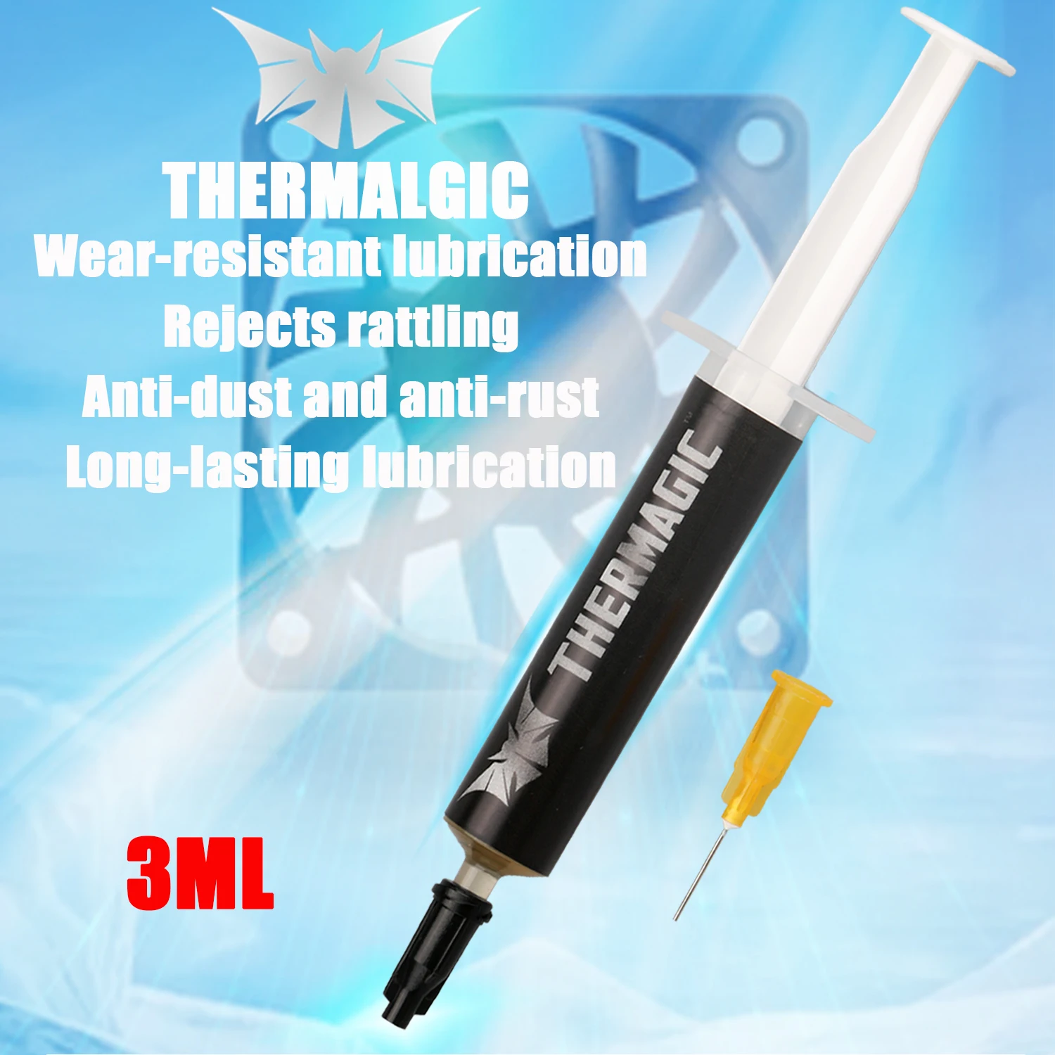 3 мл смазка для подшипников вентилятора процессора устойчивая к высоким