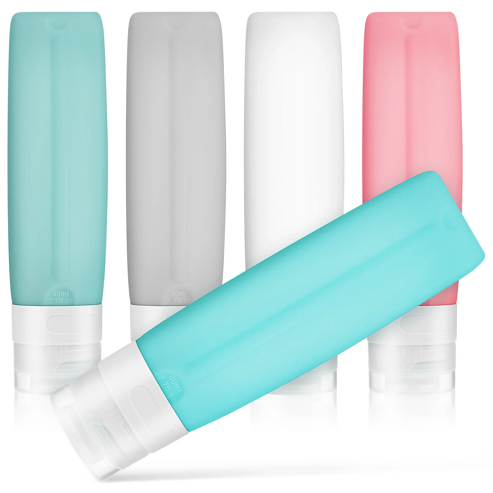 

5 Pcs Travel Accessories Containers Silicone Toiletries Bottles Storage Silica Gel