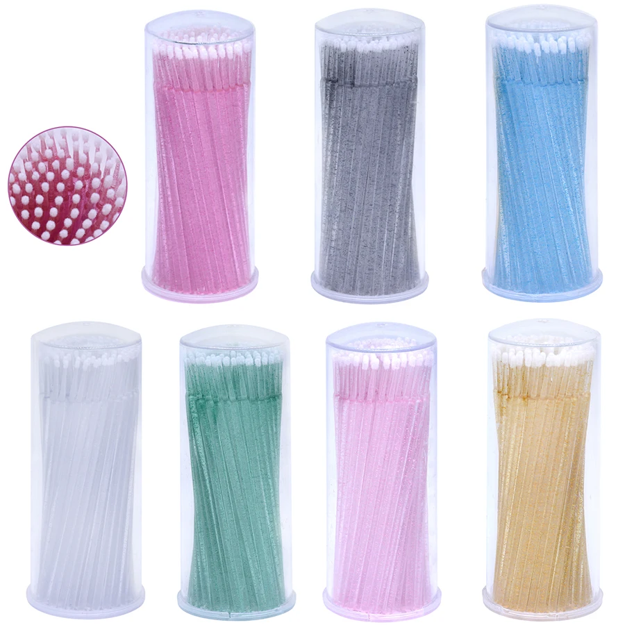 100 шт. пластиковые аппликаторы для наращивания ресниц