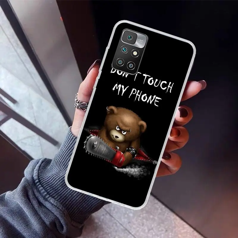 Чехол для телефона Не прикасайтесь к моей Xiaomi Redmi 12C 12 10A 10C 10X 10 9A 9C 9T 9 8A 8 7A 7 6A 6 Pro K70 K60