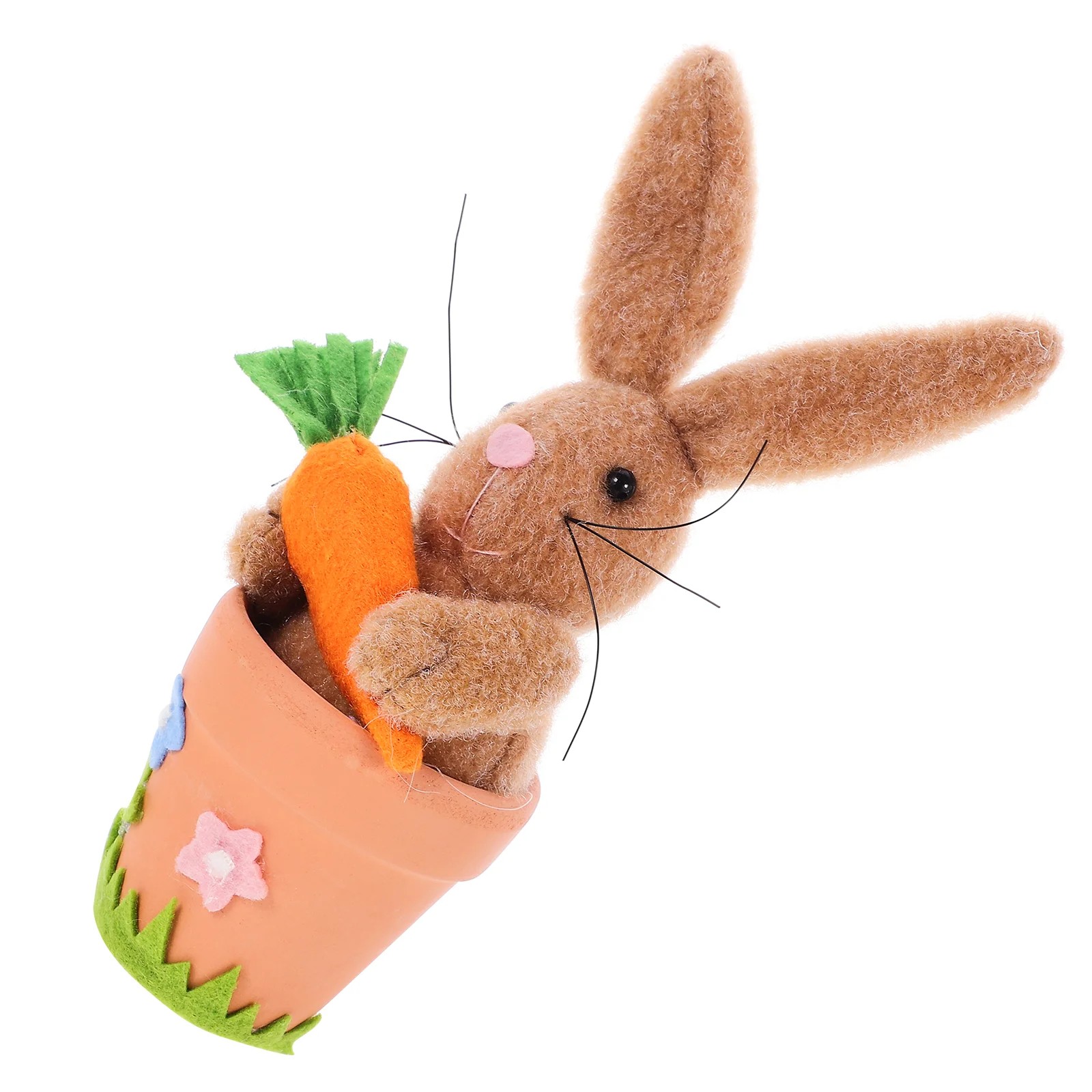 Пасхальный керамический цветочный горшок фигурка кролика статуя садовые