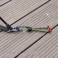 5pcs elastic tent rope buckle ground spike with outdoor camping tent fixing belt hook rope buckle