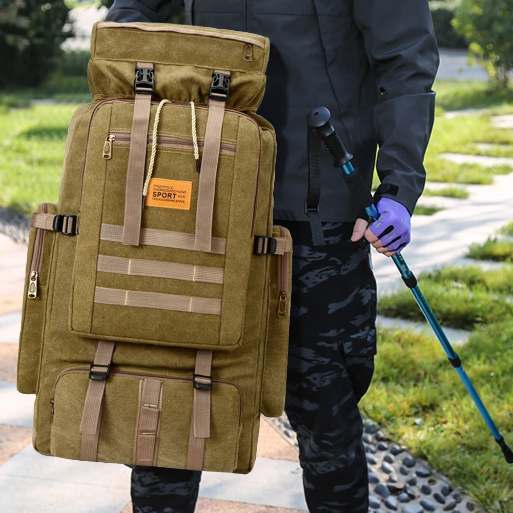 

Спортивные рюкзаки для верховой езды, 80 л, двойное хранилище, многофункциональный рюкзак, удобный износостойкий для пеших прогулок, кемпинг...