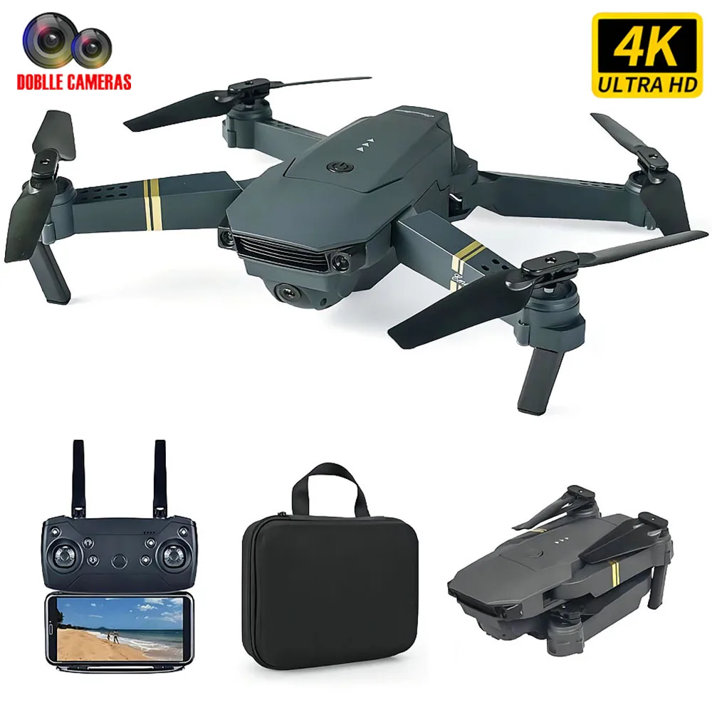 New Quadcopter E58 Pro Drone Wifi Fpv Wide Angle Hd 4k 1080p Camera Height Hold Rc Foldable Aircraft Helicopter Dron Gift Toy