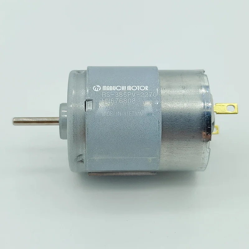 Фото Высокоскоростной электродвигатель MABUCHI RS-385PV-2270 Micro 385, 15000 об/мин, с угольными щетками, постоянный ток 12В/18В/24В, для DIY-проектов, фенов, игрушек, моделей №3