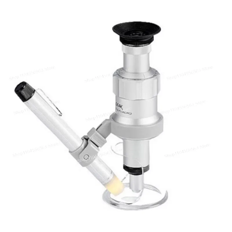 

PEAK 2034, высокое портативное увеличительное стекло, 100-кратный увеличительный микроскоп, светодиодное освещение, фокусирующее измерение