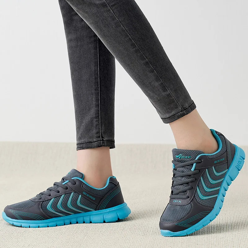 Female sneakers 2022 summer flats woman lace-up comfortable casual shoes women platform sneakers soft mesh lightweight