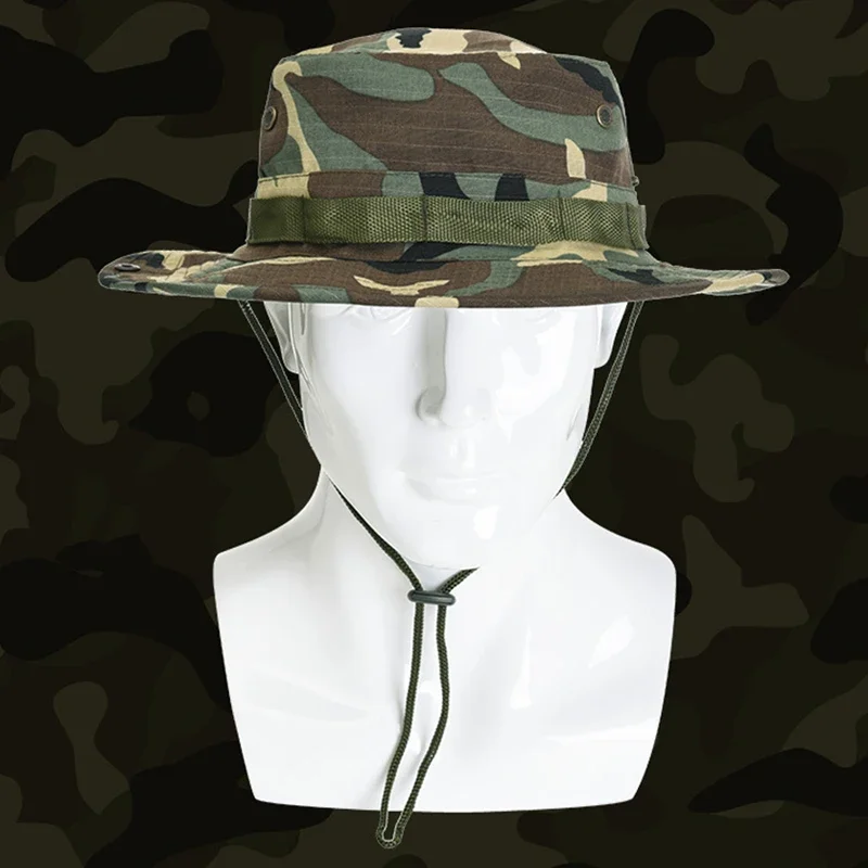 Новая летняя модная камуфляжная панама унисекс для мужчин уличная рыбалка пеший