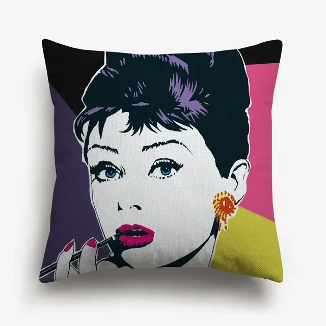 

Чехлы для подушек WONDERISE, лен/хлопок, портретная живопись