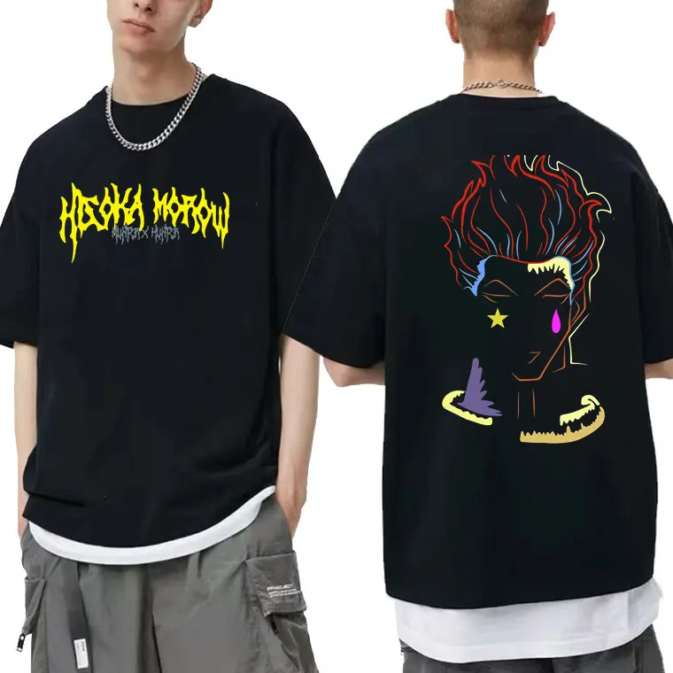 

Japanese Anime Hunter X Hunter Hisoka Printed T Shirt Man Fashion Brand Tshirt Short Sleeve Men Women Manga 90s Casual T-shirts