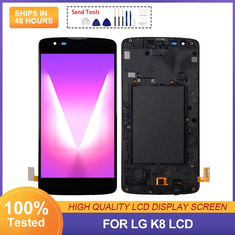 ЖК-дисплей 5,0 дюйма для LG K350, сенсорный экран, дигитайзер K8 2016 K370 K373 K8 LTE VS500PP K371, дисплей в сборе с инструментами