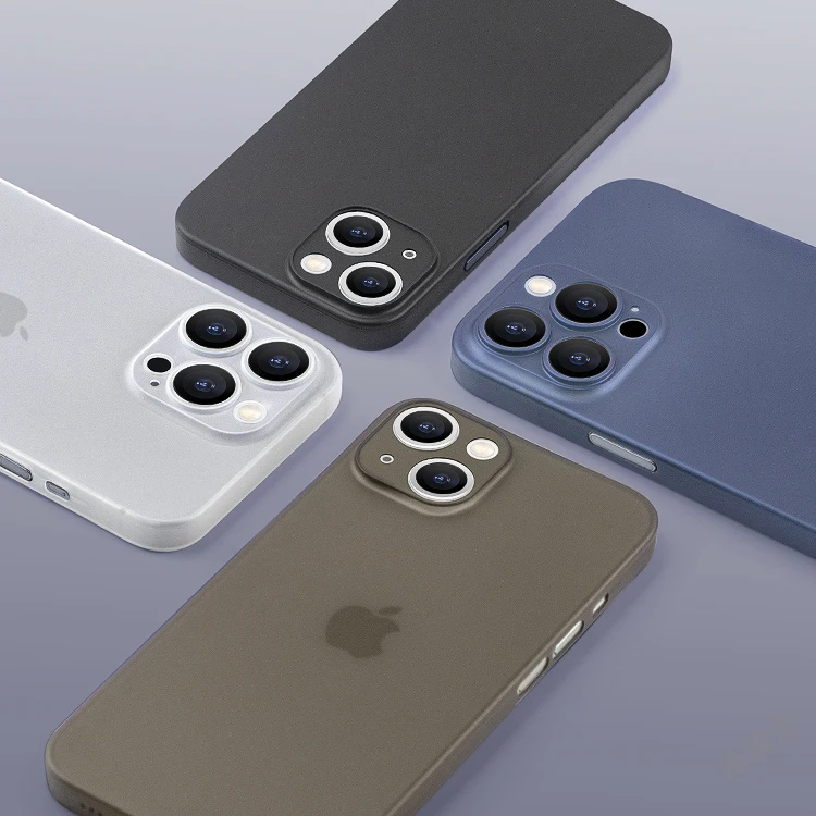

Newest Camera Protection Cell Phone For iPhone 13 Case Colorful Super Thin Matte PP For iPhone 13 Pro Max Case
