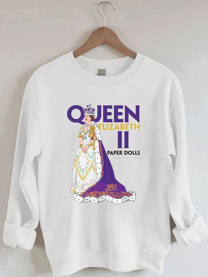

Queen Print Fashion Long Sleeve Sweatshirt