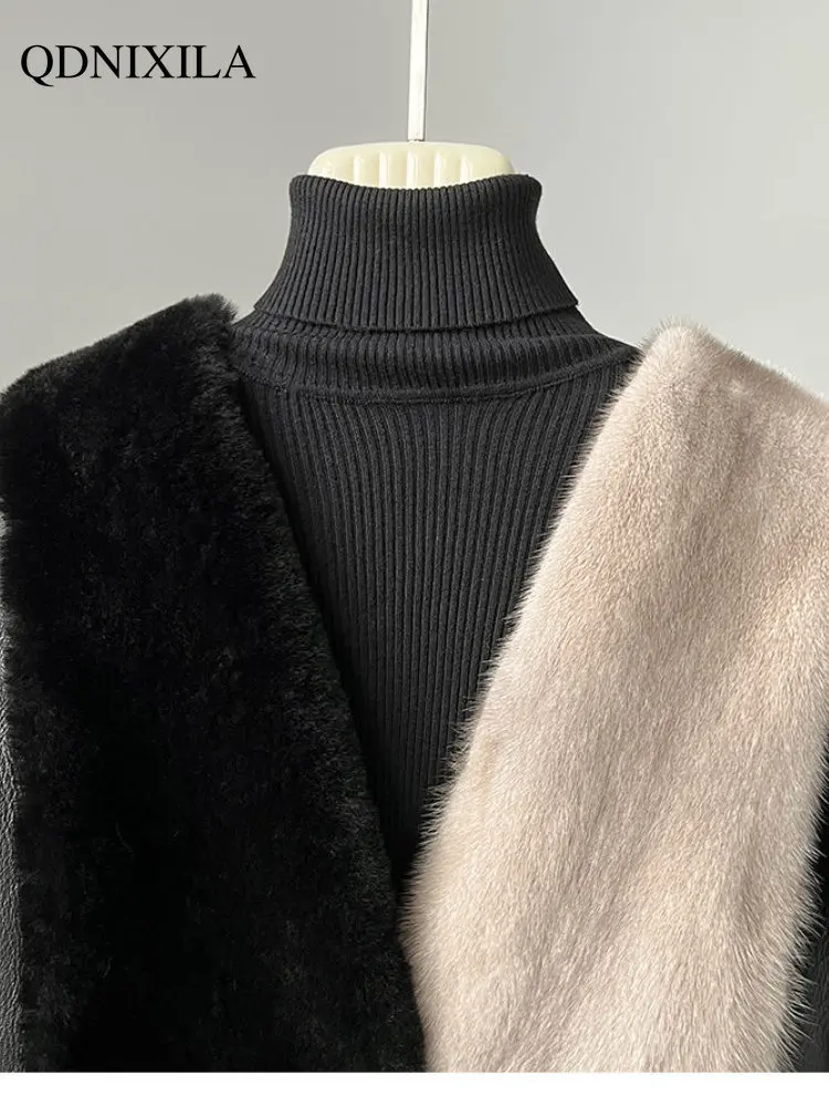 Faux Fur Coat Sheepskin Fur Women Lamb Fur Short Thickened Jacket Women's Fur Coat Women Jacket New In Outerwears Fur Jacket