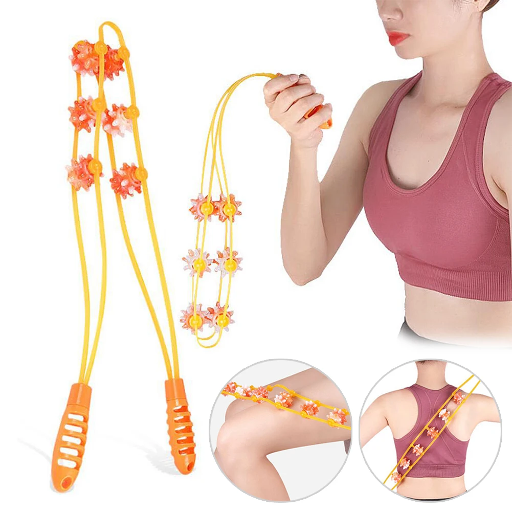 

Back Massager Handheld with 6 Massage Rollers Pain and Muscle Stiffness Relief Massager, 37.4"