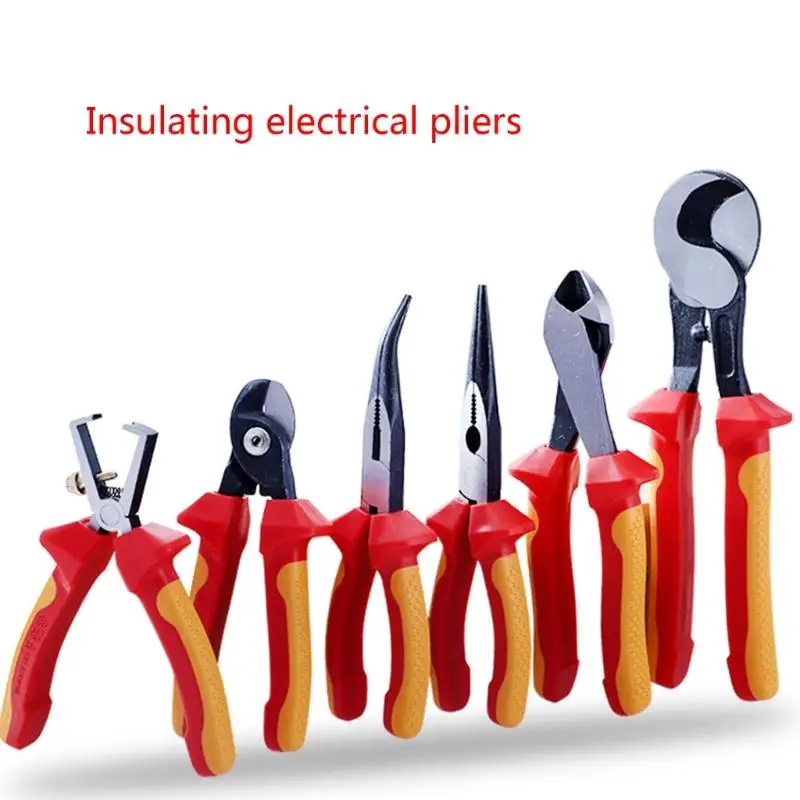 

Изоляционные плоскогубцы с длинными иглами, инструмент для строительства проволоки, Изолированные плоскогубцы для самостоятельного изготовления, небольшие плоскогубцы, инструменты