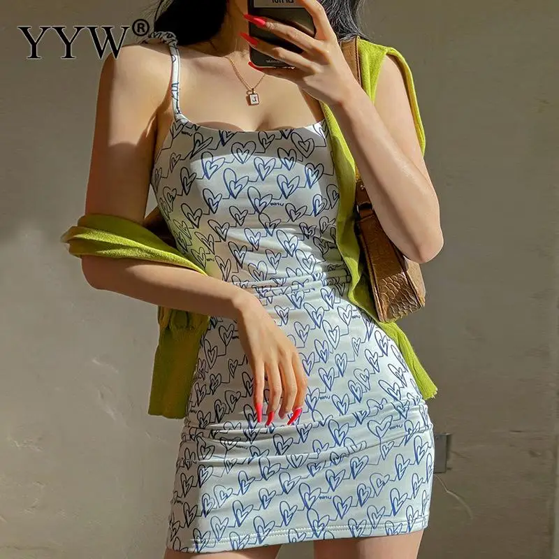 

2022 Spring And Summer New Small Floral Lace-Up Dress Europe And The United States Polyester Slim Step Skirt Slip Printed