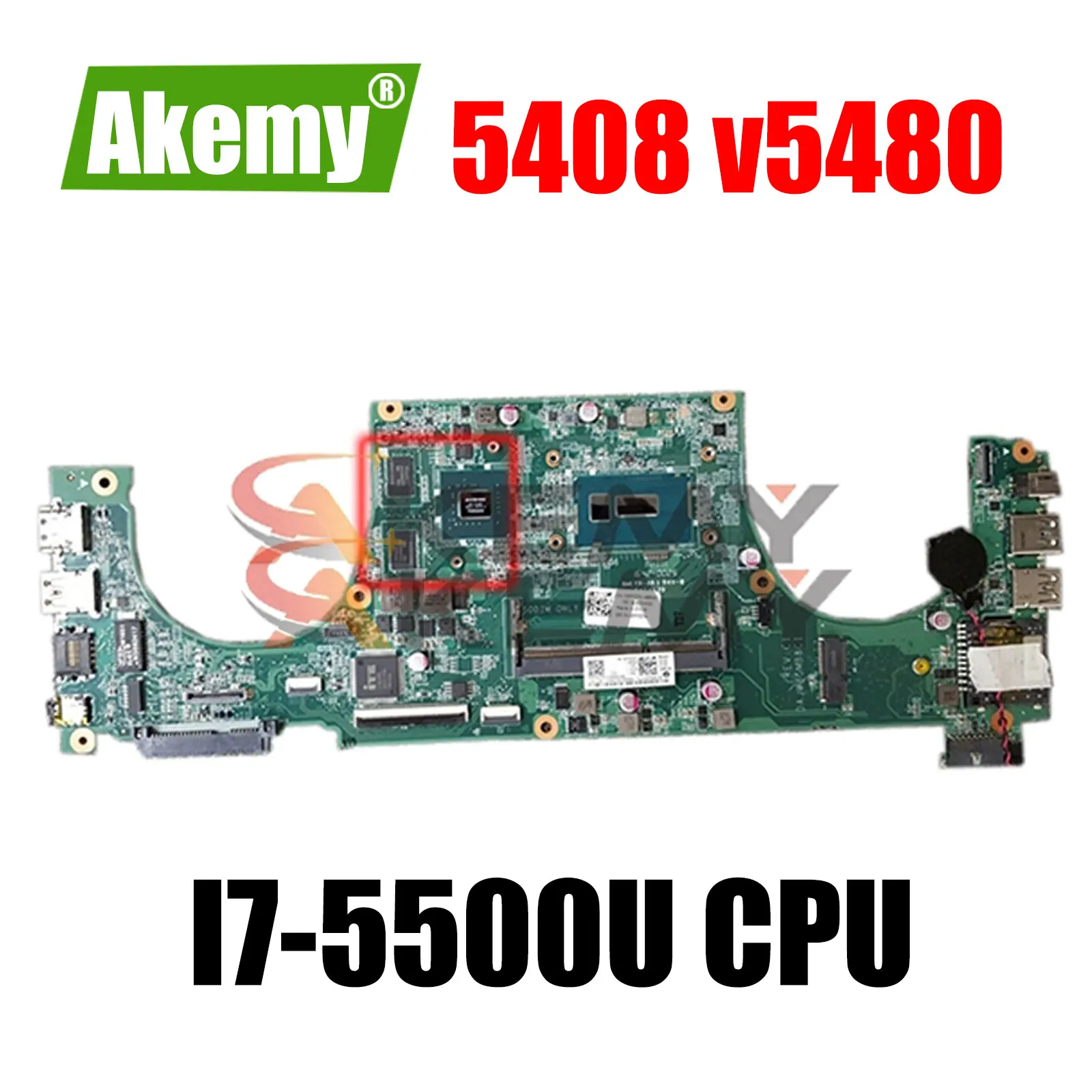 

100% новая материнская плата для dell vostro 5480, материнская плата v5480 с SR23W I7-5500U 0PXV9J CN-0PXV9J DAJW8GMB8C1, работает хорошо