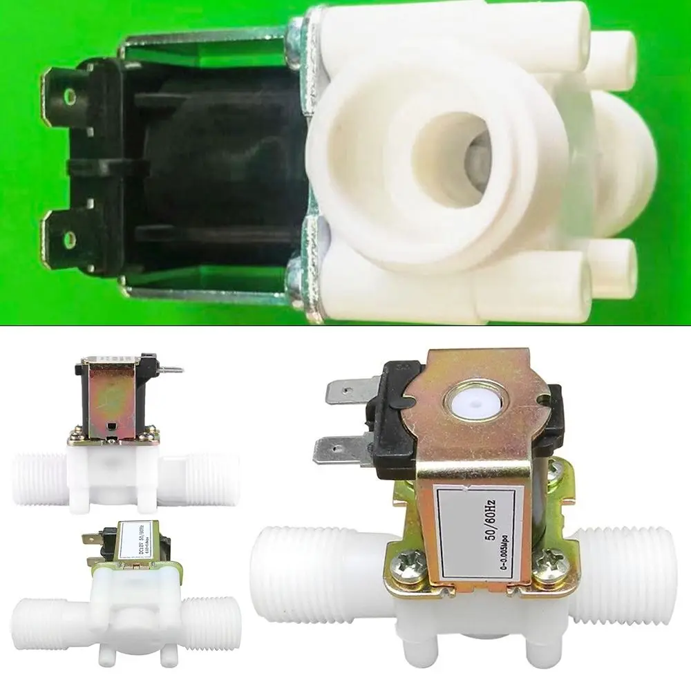 

Air Pressure Water Inlet Control AC 110V 220V Normally Closed Solenoid Valve G1/2 1/2" Thread Controller Switch