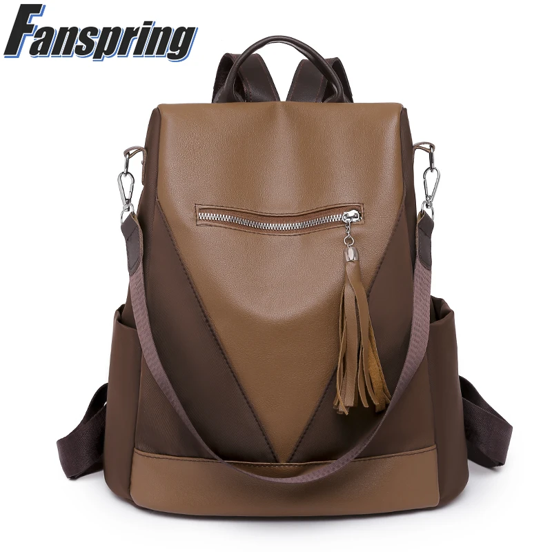 

Женский модный роскошный дорожный рюкзак, Женская вместительная сумка на плечо, новинка 2022, кожаный высококачественный дизайнерский школь...