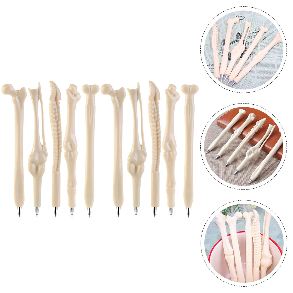 

Pens Pen Ballpoint Bone Nurse Students Ink Shaped Finger Black Christmas Novelty Creative Party Model Design Funny Kids Wrinting