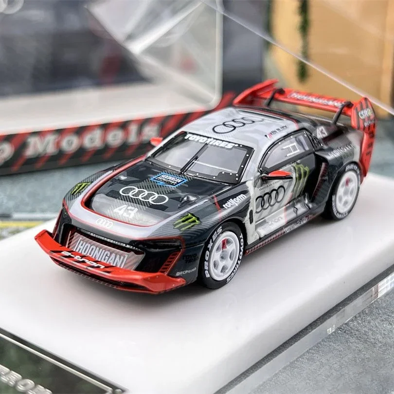 1:64 Audi S1 Hoonitron Brick Tertiary Drift Dashen Модель автомобиля из сплава