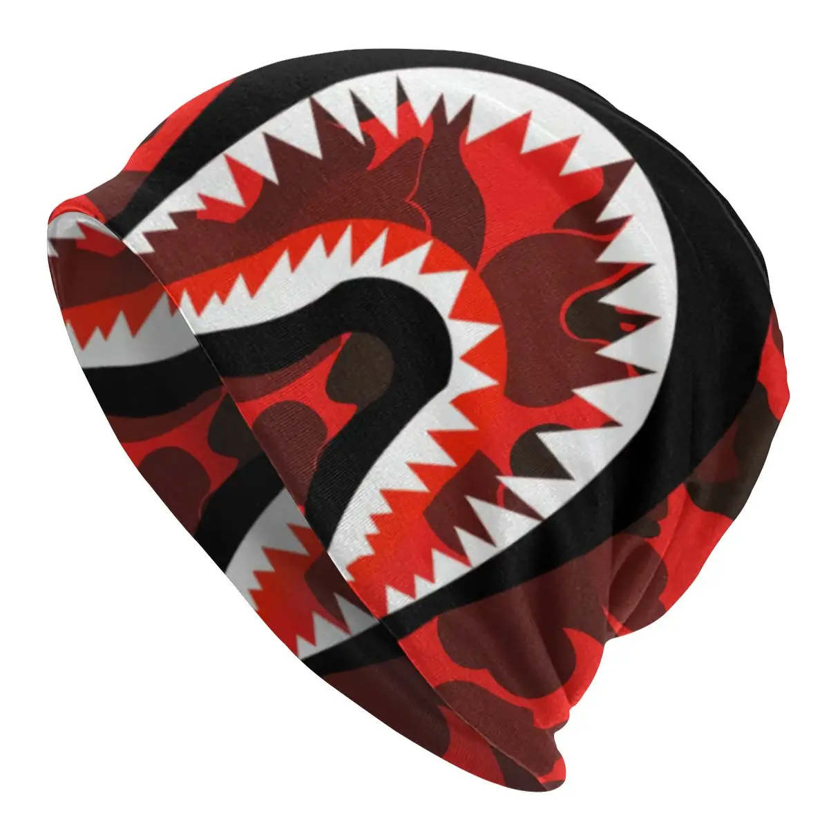 

Bape Shark Camo Beanie Bonnet Knitting Hat Men Women Cool Camouflage Pattern Warm Winter Skullies Beanies Cap for Ski