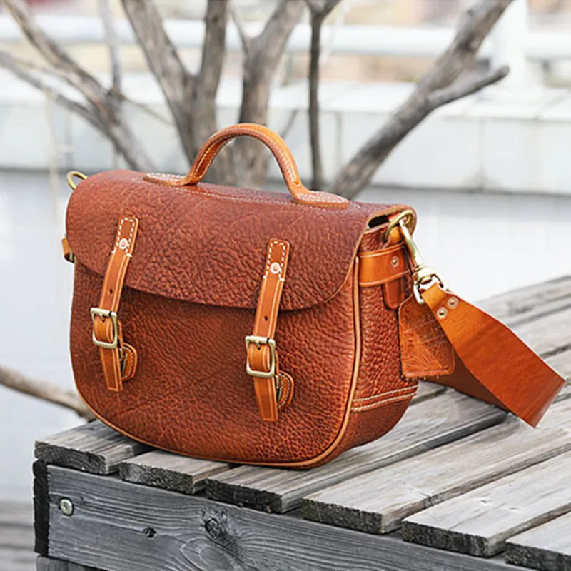 PNDME fashion outdoor travel genuine leather men's messenger bag designer organizer luxury first layer cowhide shoulder bag