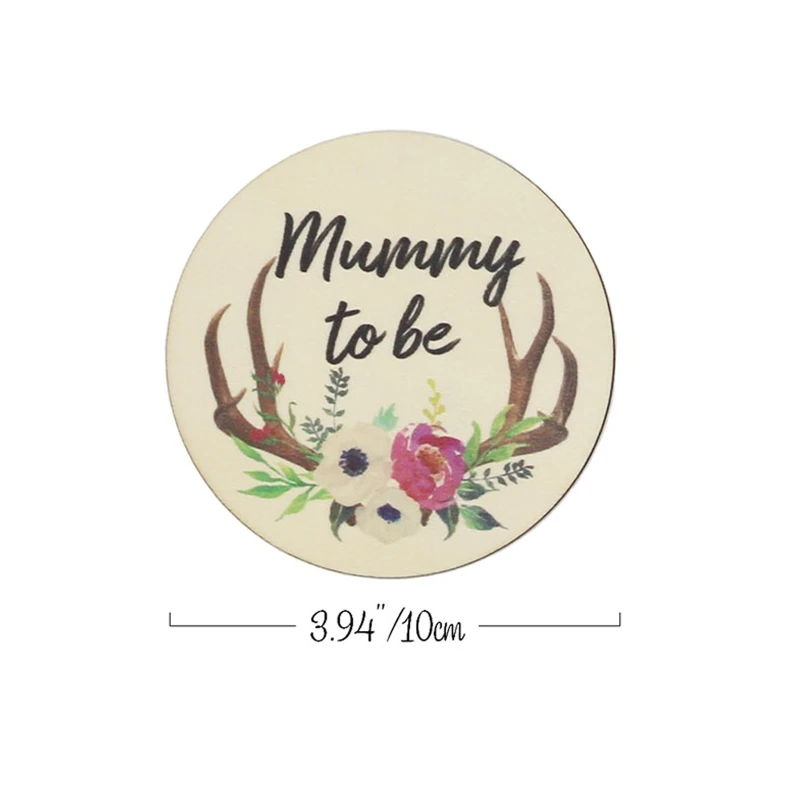 6 шт. детские карточки ручной работы с мультяшными рогами оленя деревянные