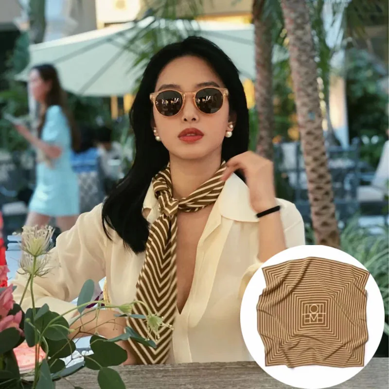 Женский Шелковый шейный шарф Горячая Распродажа 2020 квадратные шарфы для волос