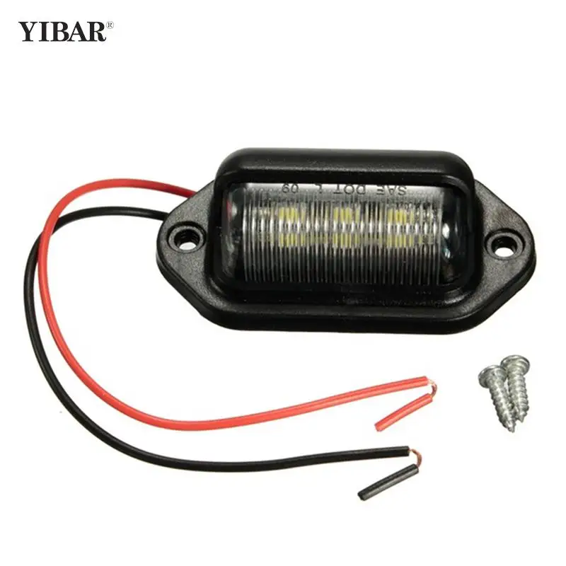 

1X 6LED License Number Plate Tag Interior Step Light For Boat RV Trailer Caravan