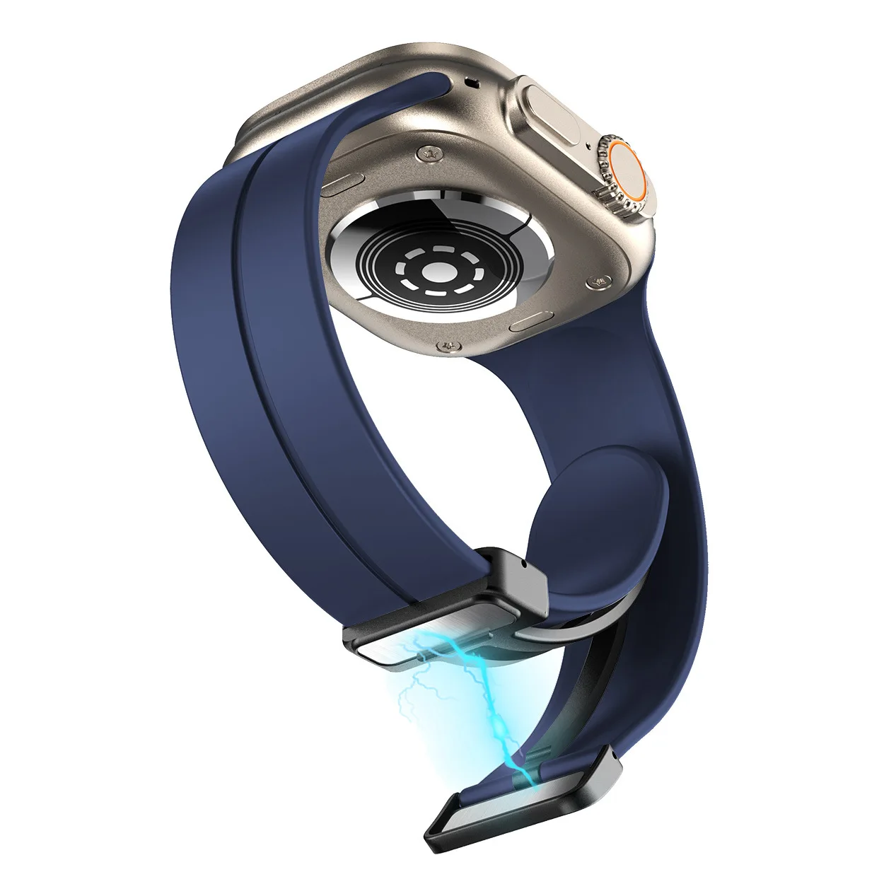 Silicone Magnetic Strap for Apple Watch Band 45mm 41mm 44mm 40mm 42mm 49mm Correa Bracelet for IWatch Series 8 Ultra 7 6 5 Se 4