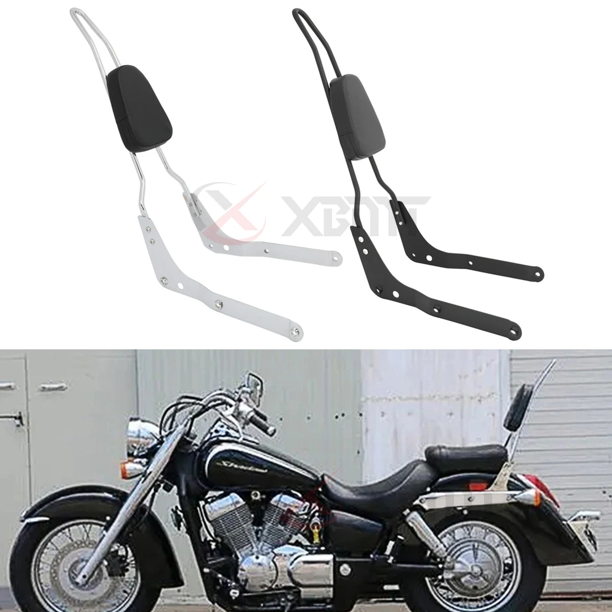 Фото Спинка мотоцикла Sissy Bar для Honda Shadow Aero 750 750C VT750 VT750C 2004-2022 2021 2020 2019 2018 2017 2016 2015 2014 2013 №1