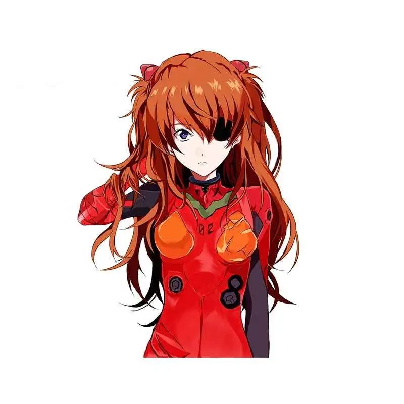 

13/17 CM Anime Girl Decal Asuka Langley Soryu Decal Cartoon Sexy Girl Stickers Laptop Decal Car Accessories M265