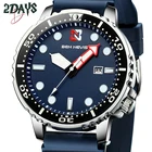 Мужские водонепроницаемые кварцевые часы Бен-невирас с силиконовым ремешком