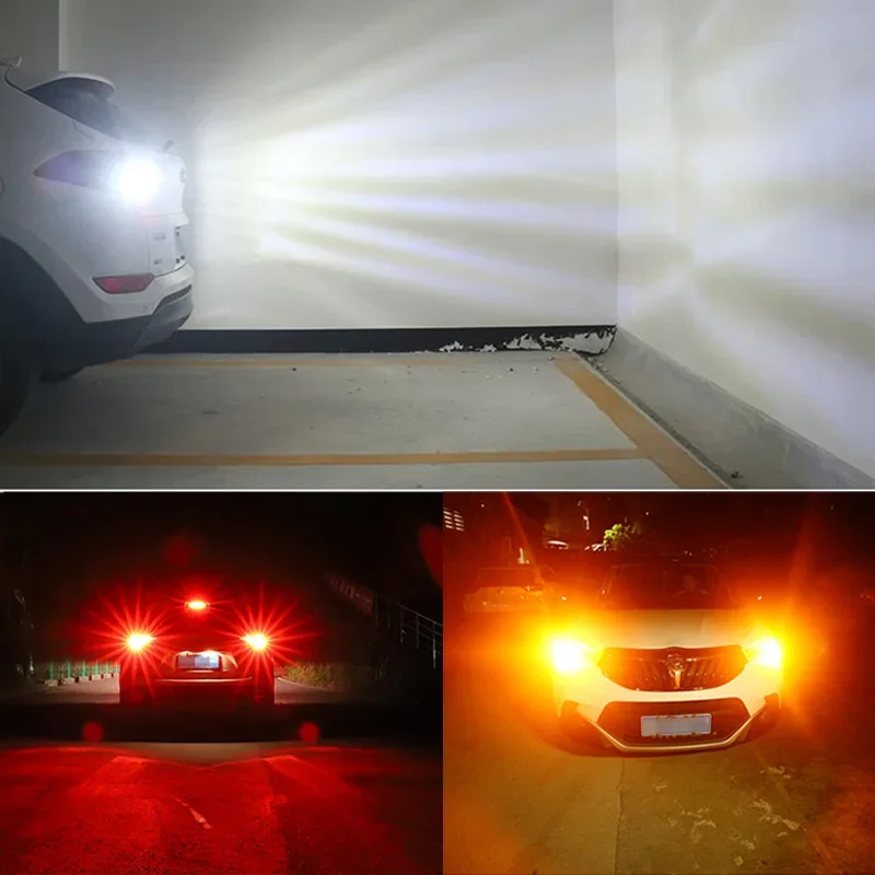 2 Шт. P21w Ba15s Bau15s 1157 Желтый Красный Белый Задние Стоп-сигналы Высокая Мощность 5 Вт