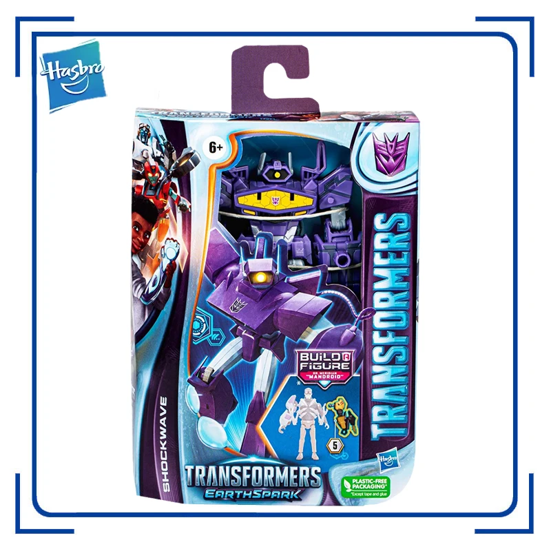 

Трансформаторы Hasbro ES анимированные EarthSpark, издание США, класс D, амортизирующие волны, отправляют злодейственный трансформатор, часть 5, фигурка левой руки