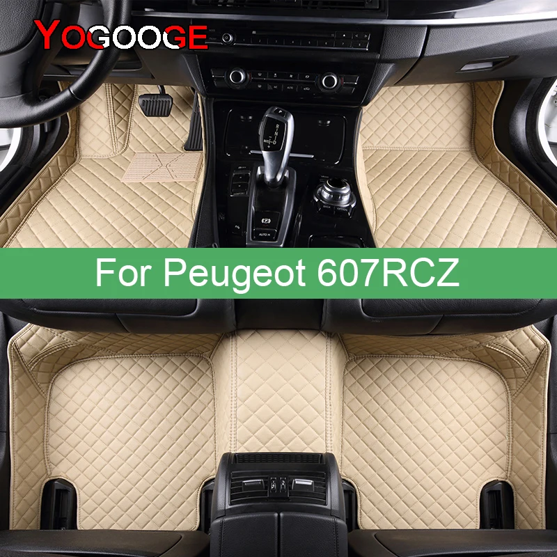 

YOGOOGE Car Floor Mats For Peugeot 607 RCZ Foot Coche Accessories Carpets