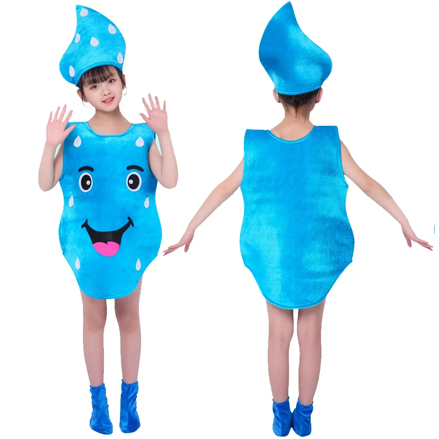 Детский костюм для косплея с изображением солнца луны звезд облаков капель дождя