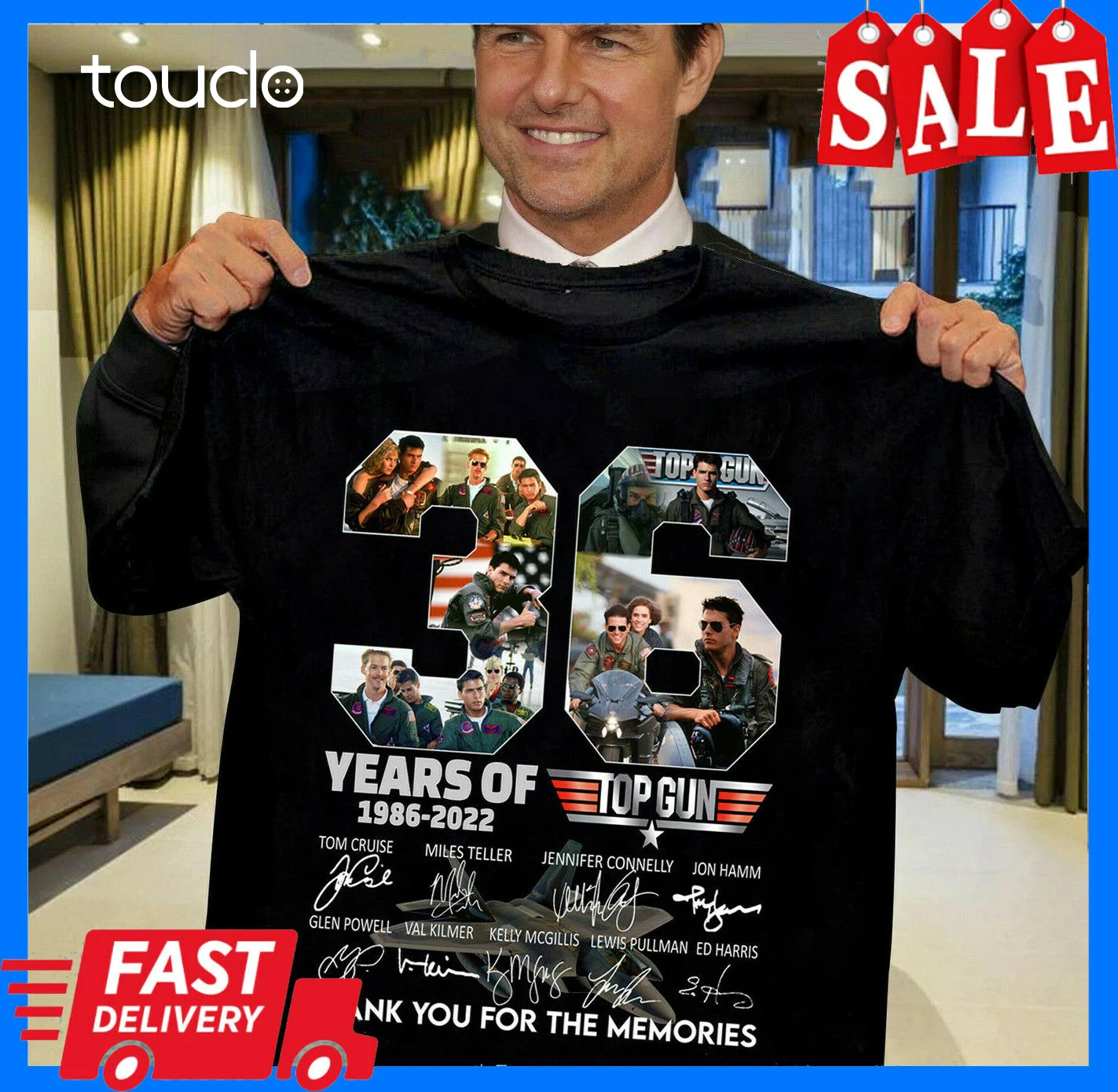 

36 Years 1986 2022 Top Gun Thank You For The Memories Movie Tee Shirt Unisex..