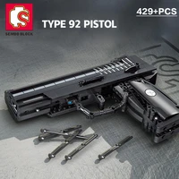 sembo block 429pcs technical gun model building blocks military swat diy weapon shooting bricks gun toys for children gift