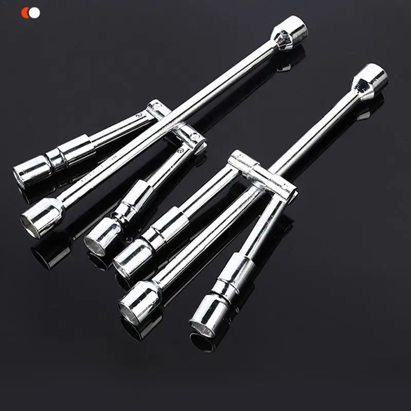 Ключ с проушинами для колес Инструменты ремонта шин 4-сторонний съемник гаек