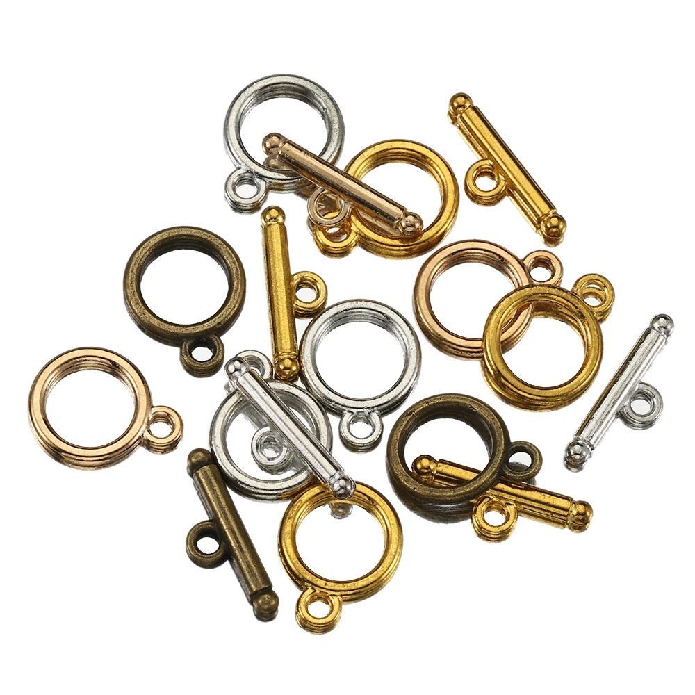 10Pcs/Set OT Toggle Clasps Hooks Connectors for DIY Jewelry Making Bracelet Necklace Tail Closure Buckle Accessories Wholesale