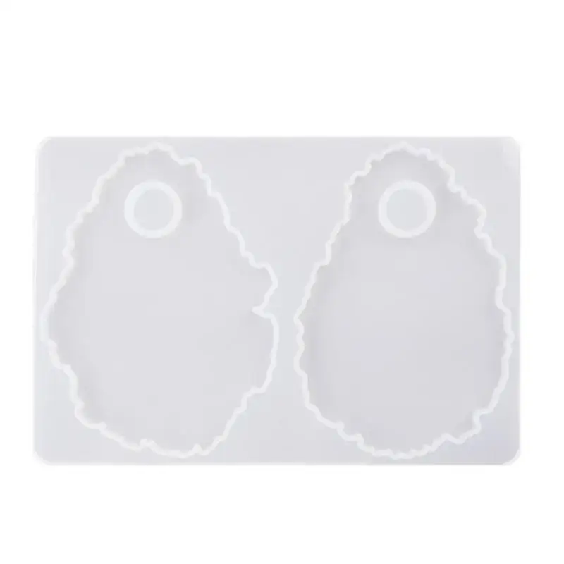 

Silicon Crystal Epoxy Resin Mold Makeup Tray Dish Irregular Silicone Mold Agate Mirror Color Palette Casting Mould Resin Crafts