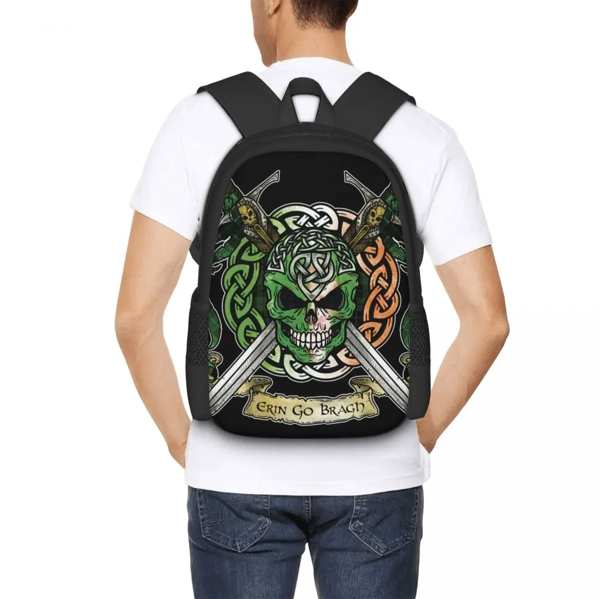 Celtic Warrior Ireland Backpack for Girls Boys Travel RucksackBackpacks for Teenage school bag