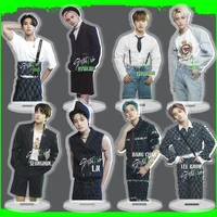 kpop new boys stray kids acrylic double sided doll stand up bag ornament backpack decoration ornament accessories gift bang chan