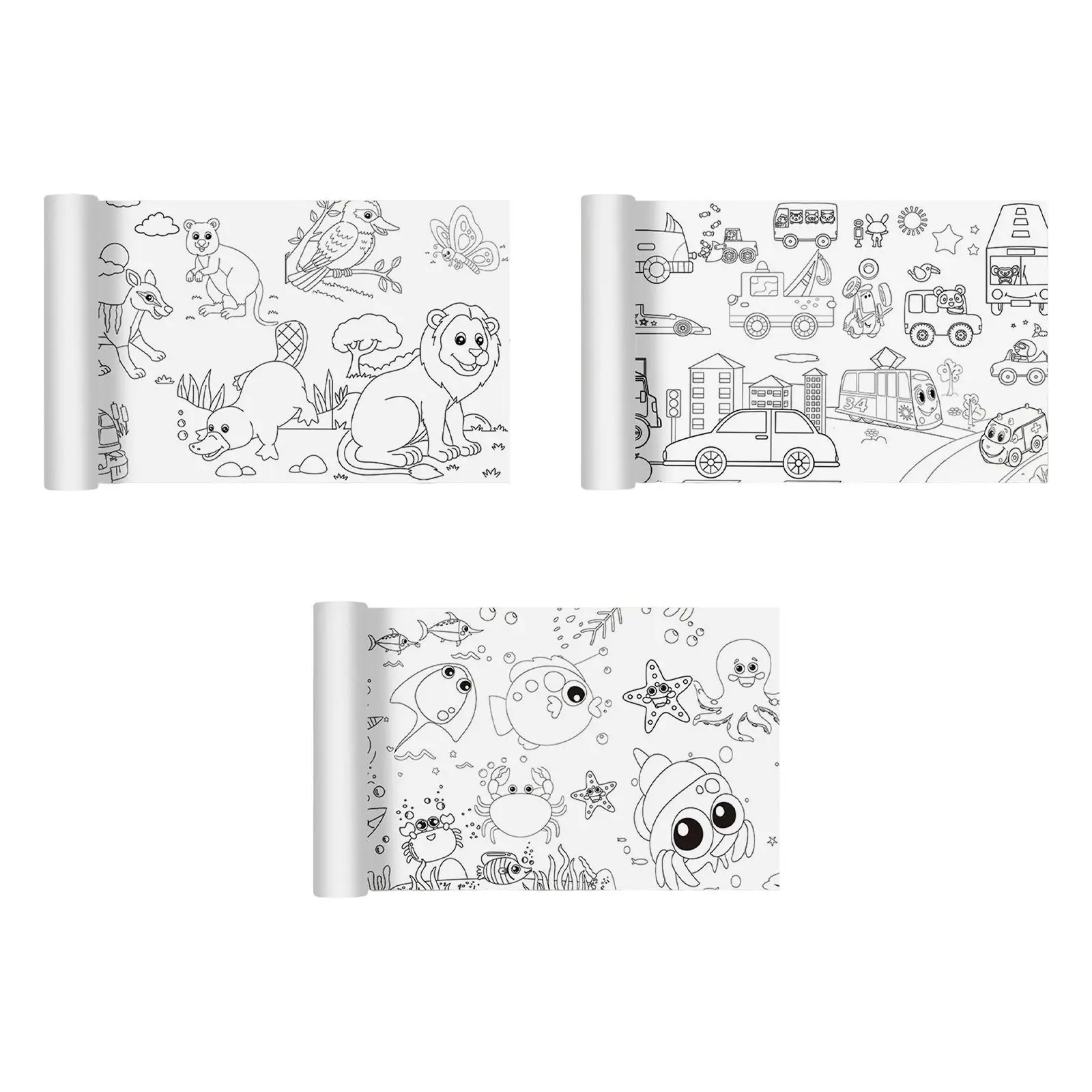

Theme Scene Children Colouring Roll Enlightenment Painting Oil for Classroom